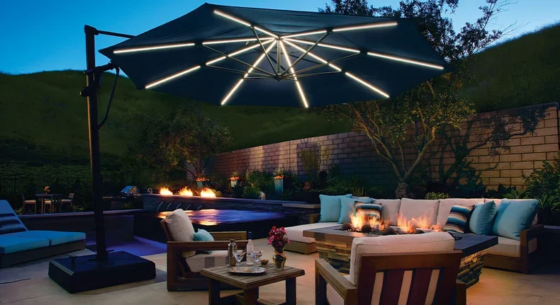 Why are solar-powered umbrellas special and a better choice?